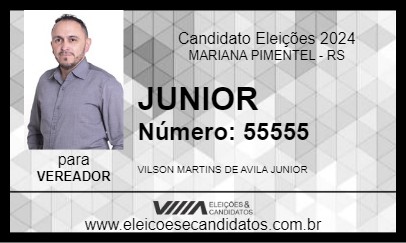 Candidato JUNIOR 2024 - MARIANA PIMENTEL - Eleições