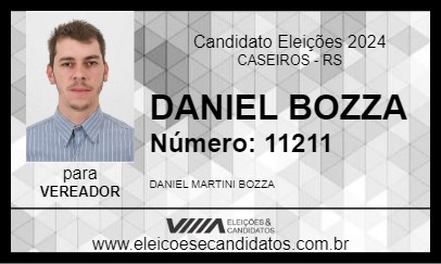 Candidato DANIEL BOZZA 2024 - CASEIROS - Eleições