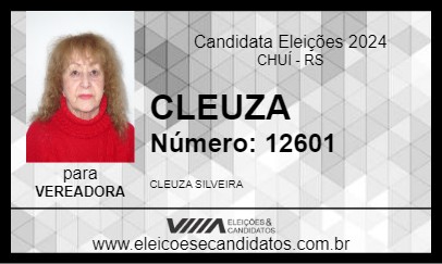 Candidato CLEUZA 2024 - CHUÍ - Eleições