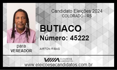 Candidato BUTIACO 2024 - COLORADO - Eleições