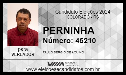 Candidato PERNINHA 2024 - COLORADO - Eleições