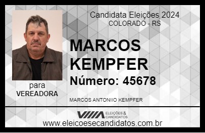 Candidato MARCOS KEMPFER 2024 - COLORADO - Eleições