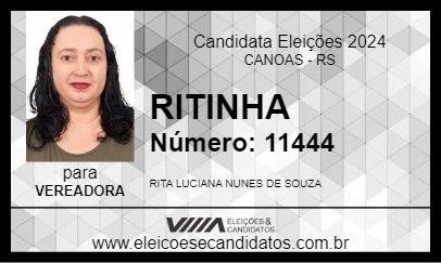 Candidato RITINHA 2024 - CANOAS - Eleições