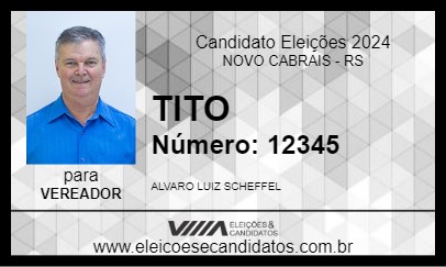 Candidato TITO 2024 - NOVO CABRAIS - Eleições