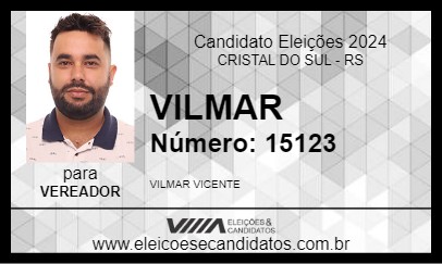 Candidato VILMAR 2024 - CRISTAL DO SUL - Eleições