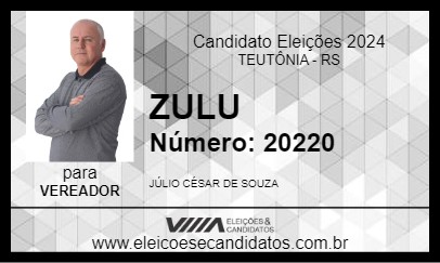 Candidato ZULU 2024 - TEUTÔNIA - Eleições