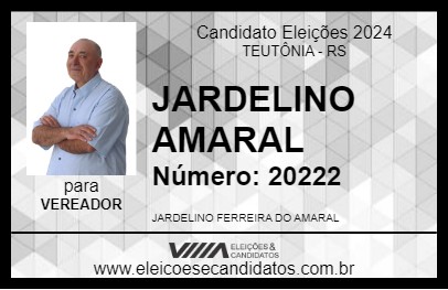 Candidato JARDELINO AMARAL 2024 - TEUTÔNIA - Eleições