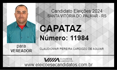 Candidato CAPATAZ 2024 - SANTA VITÓRIA DO PALMAR - Eleições