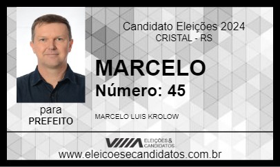 Candidato MARCELO 2024 - CRISTAL - Eleições