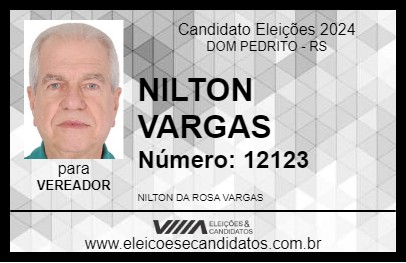 Candidato NILTON VARGAS 2024 - DOM PEDRITO - Eleições