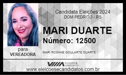 Candidato MARI DUARTE 2024 - DOM PEDRITO - Eleições