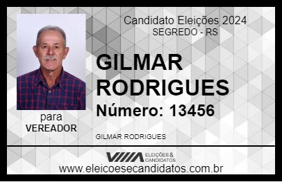 Candidato GILMAR RODRIGUES 2024 - SEGREDO - Eleições