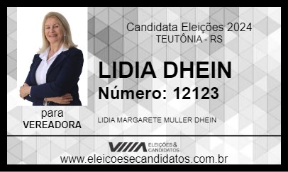 Candidato LIDIA DHEIN 2024 - TEUTÔNIA - Eleições