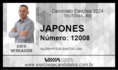 Candidato JAPONES 2024 - TEUTÔNIA - Eleições