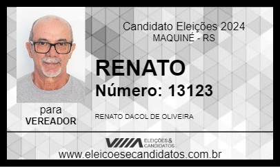 Candidato RENATO 2024 - MAQUINÉ - Eleições