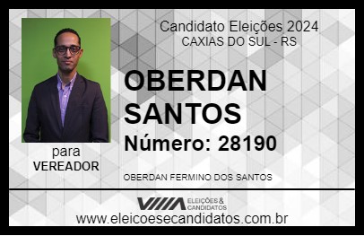 Candidato OBERDAN SANTOS 2024 - CAXIAS DO SUL - Eleições