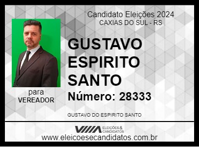 Candidato GUSTAVO ESPIRITO SANTO 2024 - CAXIAS DO SUL - Eleições