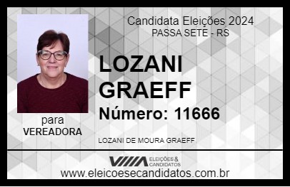 Candidato LOZANI GRAEFF 2024 - PASSA SETE - Eleições