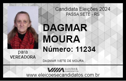 Candidato DAGMAR MOURA 2024 - PASSA SETE - Eleições