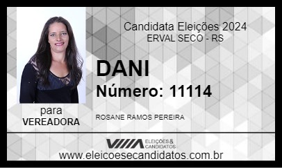 Candidato DANI 2024 - ERVAL SECO - Eleições