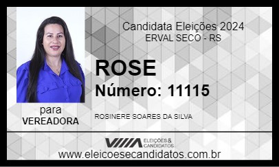 Candidato ROSE 2024 - ERVAL SECO - Eleições