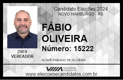 Candidato FÁBIO OLIVEIRA 2024 - NOVO HAMBURGO - Eleições