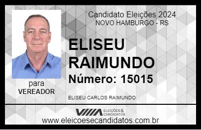 Candidato ELISEU RAIMUNDO 2024 - NOVO HAMBURGO - Eleições