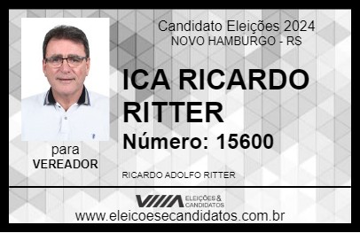 Candidato ICA  RICARDO RITTER 2024 - NOVO HAMBURGO - Eleições