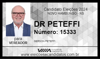 Candidato DR PETEFFI 2024 - NOVO HAMBURGO - Eleições