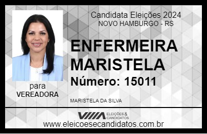 Candidato ENFERMEIRA MARISTELA 2024 - NOVO HAMBURGO - Eleições