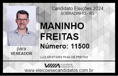 Candidato MANINHO FREITAS 2024 - SOBRADINHO - Eleições