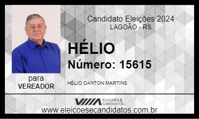 Candidato HÉLIO 2024 - LAGOÃO - Eleições