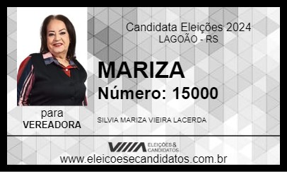 Candidato MARIZA 2024 - LAGOÃO - Eleições