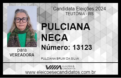 Candidato PULCIANA NECA 2024 - TEUTÔNIA - Eleições