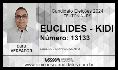 Candidato EUCLIDES - KIDI 2024 - TEUTÔNIA - Eleições