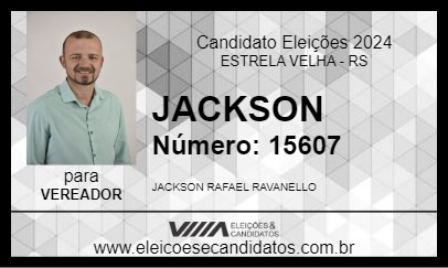 Candidato JACKSON 2024 - ESTRELA VELHA - Eleições