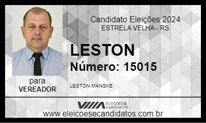 Candidato LESTON 2024 - ESTRELA VELHA - Eleições