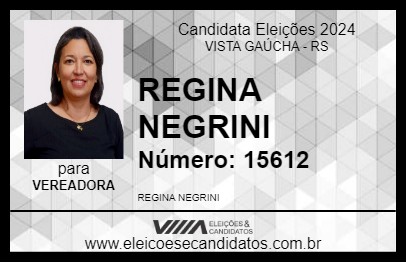 Candidato REGINA NEGRINI 2024 - VISTA GAÚCHA - Eleições