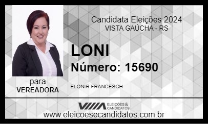 Candidato LONI 2024 - VISTA GAÚCHA - Eleições