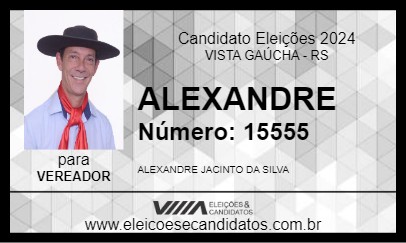 Candidato ALEXANDRE 2024 - VISTA GAÚCHA - Eleições