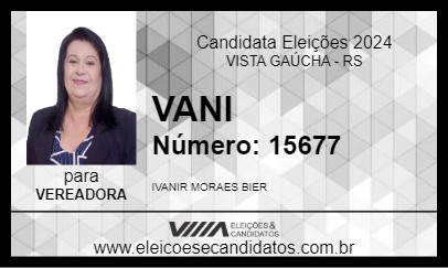 Candidato VANI 2024 - VISTA GAÚCHA - Eleições