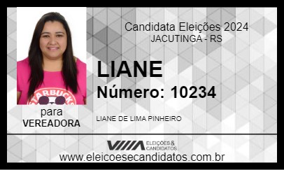 Candidato LIANE 2024 - JACUTINGA - Eleições