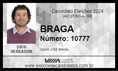 Candidato BRAGA 2024 - JACUTINGA - Eleições