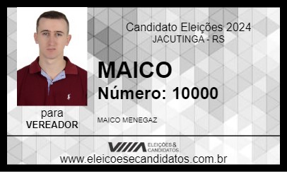 Candidato MAICO 2024 - JACUTINGA - Eleições