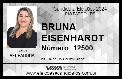 Candidato BRUNA EISENHARDT 2024 - RIO PARDO - Eleições