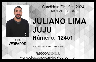 Candidato JULIANO LIMA JUJU 2024 - RIO PARDO - Eleições