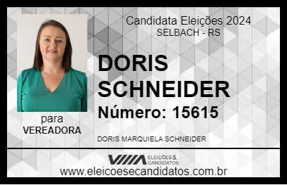 Candidato DORIS SCHNEIDER 2024 - SELBACH - Eleições