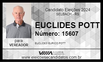 Candidato EUCLIDES POTT 2024 - SELBACH - Eleições