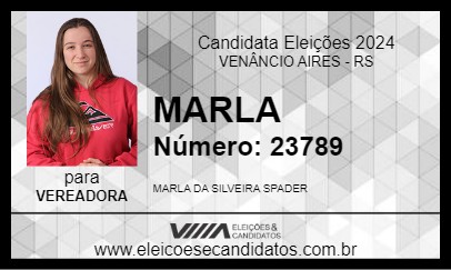 Candidato MARLA 2024 - VENÂNCIO AIRES - Eleições