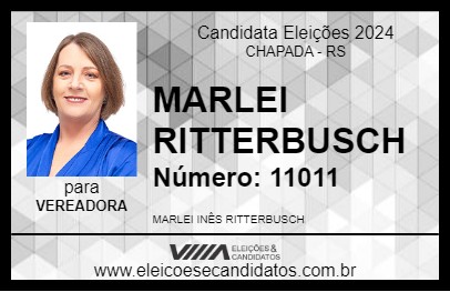 Candidato MARLEI RITTERBUSCH 2024 - CHAPADA - Eleições